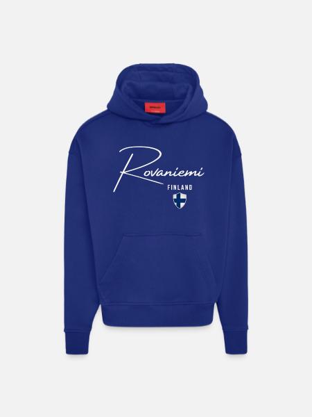 Rovaniemi Finland, elegant design Rovaniemi - Hoodie- made by SPREAD - SOLID BLACK