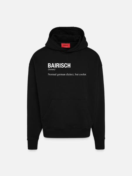 BAVARIAN, Bavarian - Hoodie- made by SPREAD - SOLID BLACK