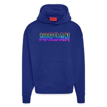jordan rs rainbow - Hoodie- made by SPREAD  - SOLID BLACK - Front