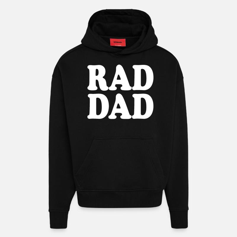 Rad dad - Hoodie- made by SPREAD  - SOLID BLACK