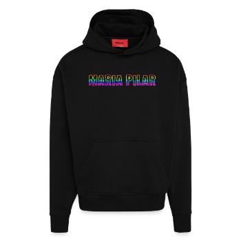 Maria Pilar RS Rainbow - Hoodie- made by SPREAD  - SOLID BLACK - Front