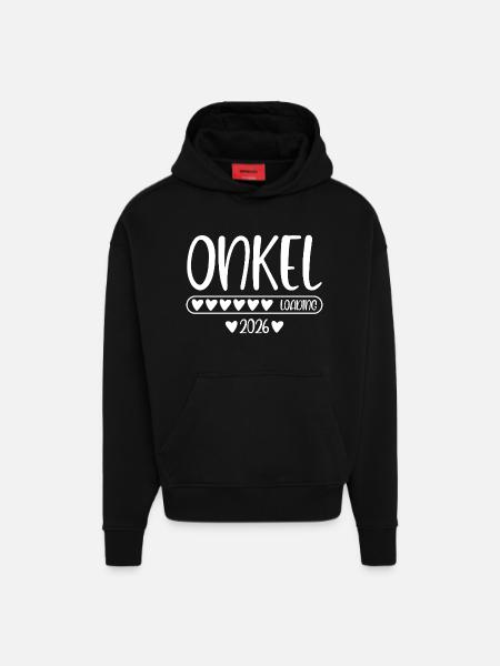 Onkel 2026 loading - Hoodie- made by SPREAD - SOLID BLACK