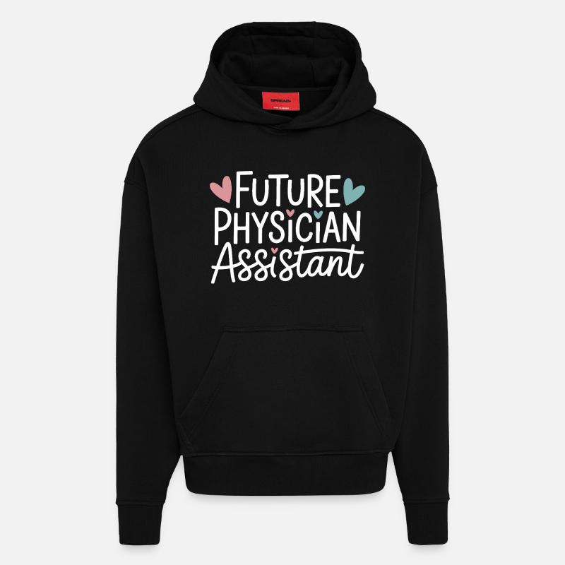 Zukunfts-Physician-Assistant - Hoodie- made by SPREAD  - SOLID BLACK