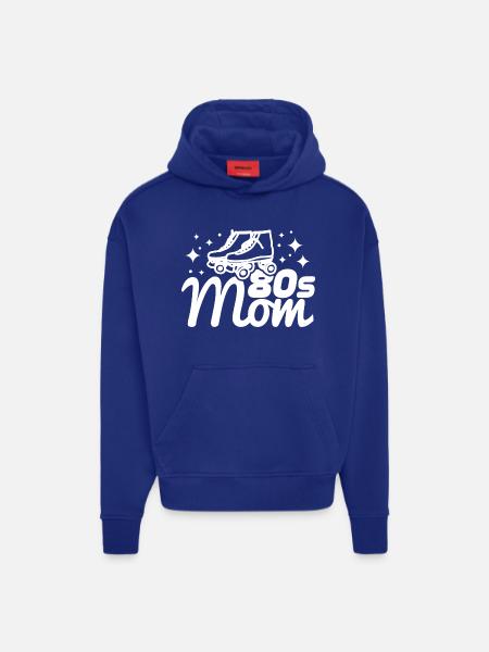 80s mom - Hoodie- made by SPREAD  - SOLID BLACK