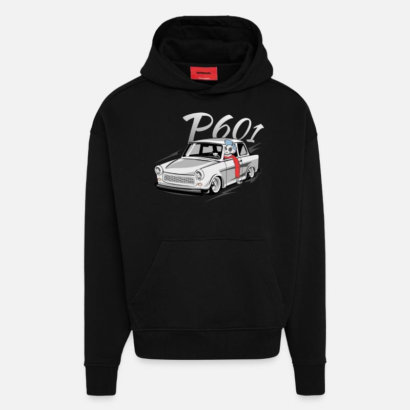  601 - Hoodie- made by SPREAD  - SOLID BLACK
