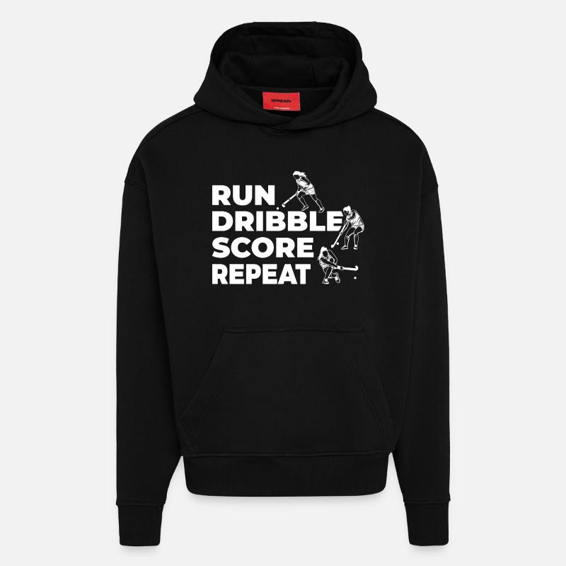 Feldhockeyspieler - Hoodie- made by SPREAD  - SOLID BLACK