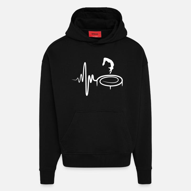 Trampolin Kind - Hoodie- made by SPREAD  - SOLID BLACK