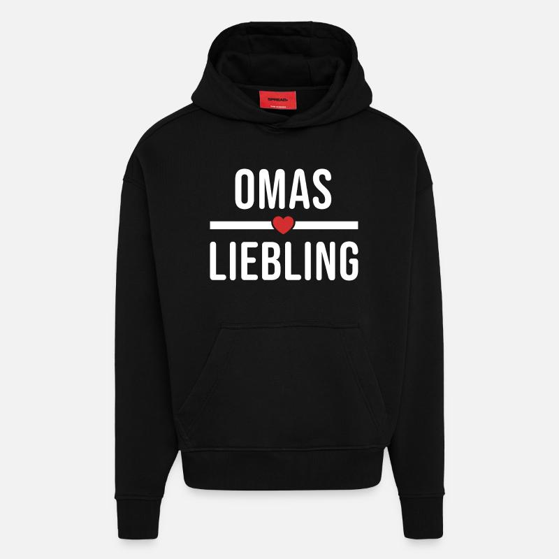 Omas Liebling - Hoodie- made by SPREAD  - SOLID BLACK