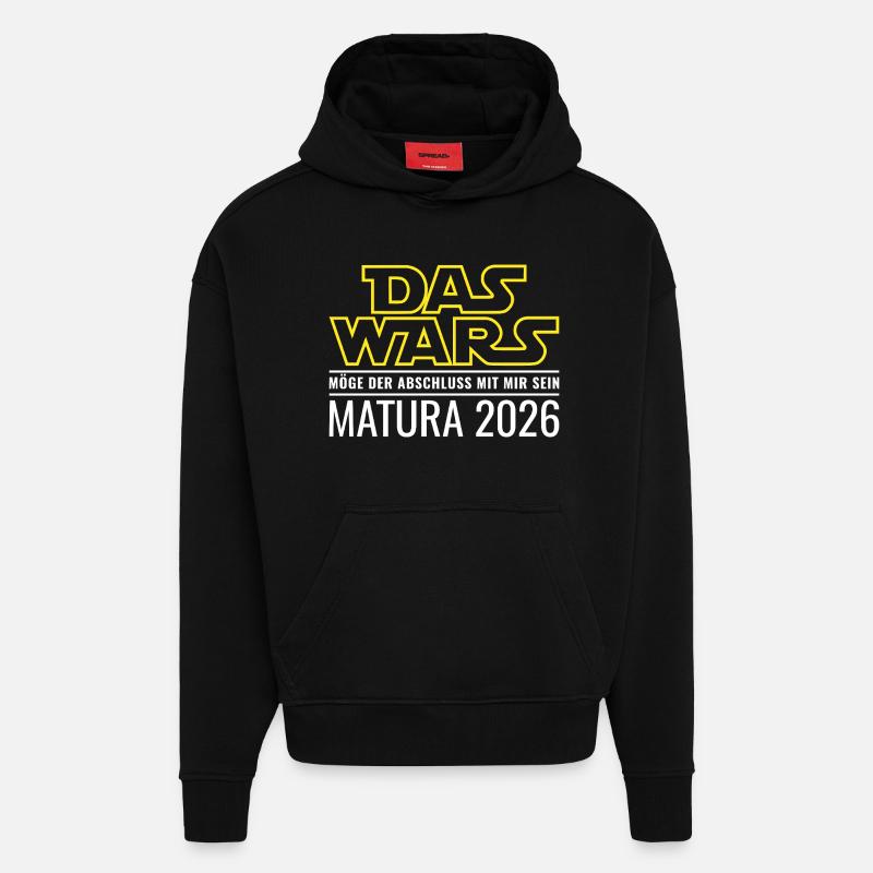 Matura 2026 Das wars - Hoodie- made by SPREAD  - SOLID BLACK