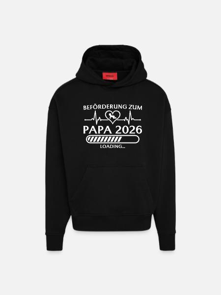 Promotion to Dad 2026 invites - Hoodie- made by SPREAD - SOLID BLACK