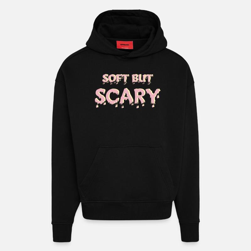 Weich, aber unheimlich - Hoodie- made by SPREAD  - SOLID BLACK