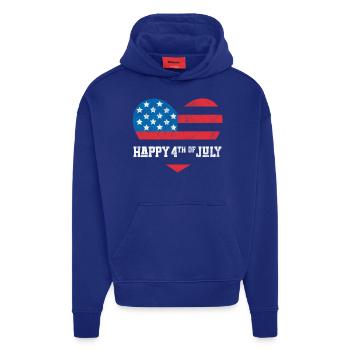 Happy 4th of July - Hoodie- made by SPREAD  - Iconic Blue - Front