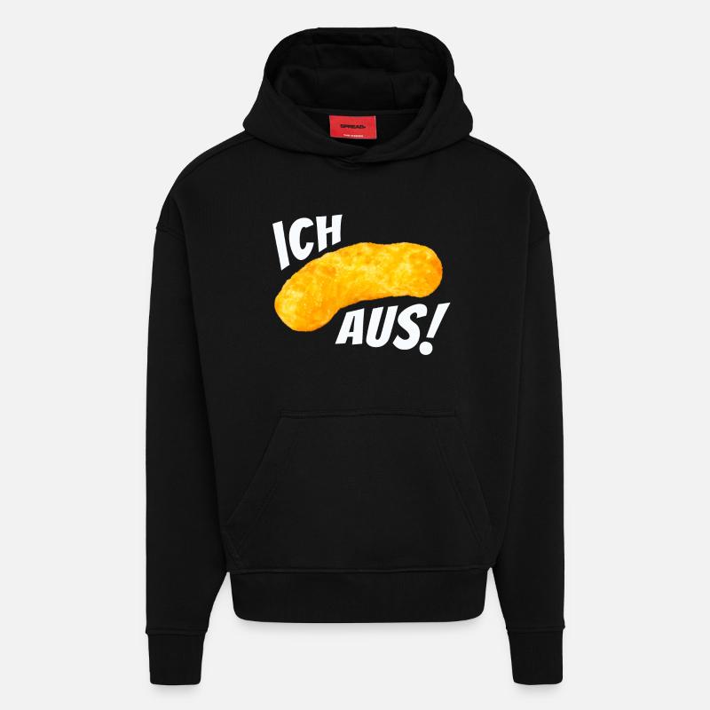 Ich flip aus! - Erdnussflip Peanut - Hoodie- made by SPREAD  - SOLID BLACK