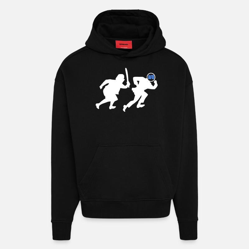 Omas gegen afd - Hoodie- made by SPREAD - SOLID BLACK