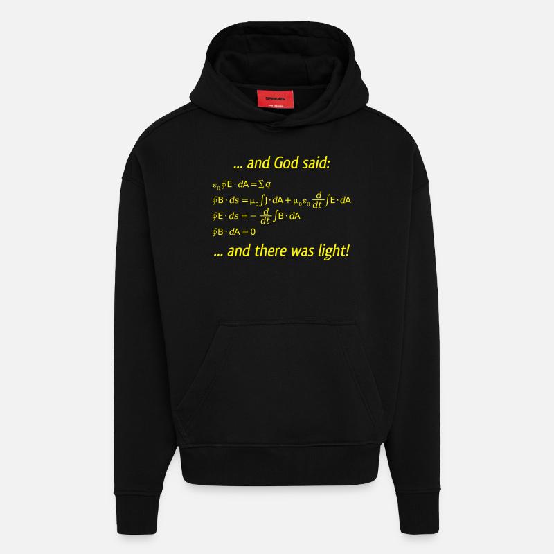Es werde Licht - Hoodie- made by SPREAD  - SOLID BLACK