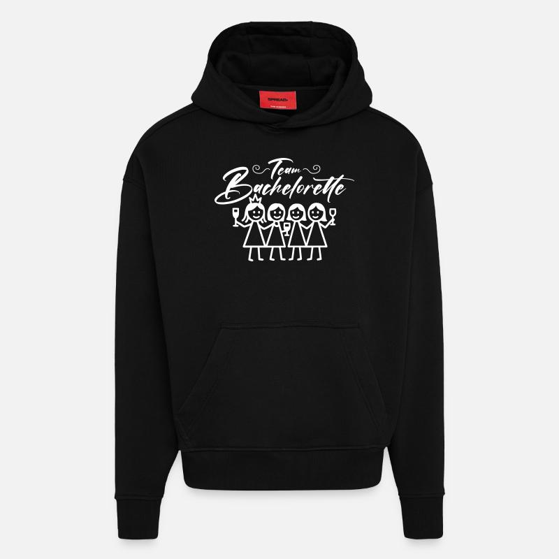 Bachelorette Team Mädels - Hoodie- made by SPREAD  - SOLID BLACK