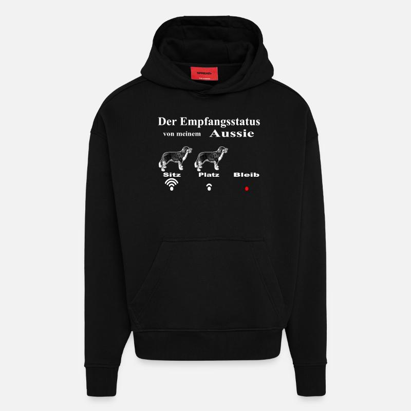 WLAN Aussie1 - Hoodie- made by SPREAD  - SOLID BLACK