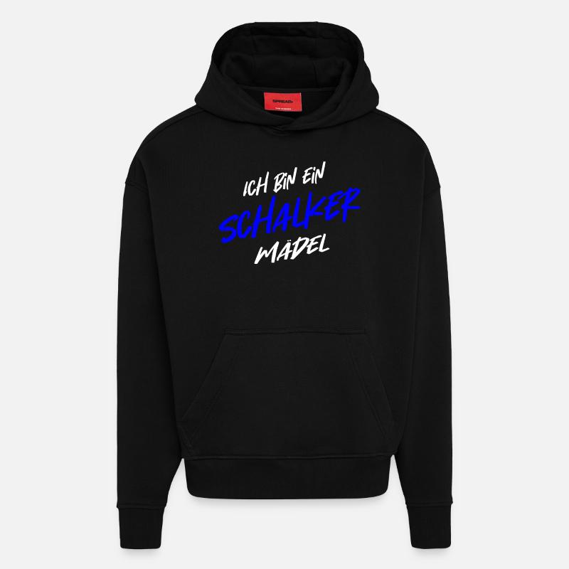 Ich bin ein Schalker Mädel - Hoodie- made by SPREAD  - SOLID BLACK