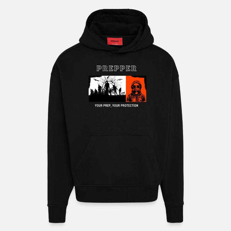 Prepper Your Prep Your Protection - Hoodie- made by SPREAD  - SOLID BLACK