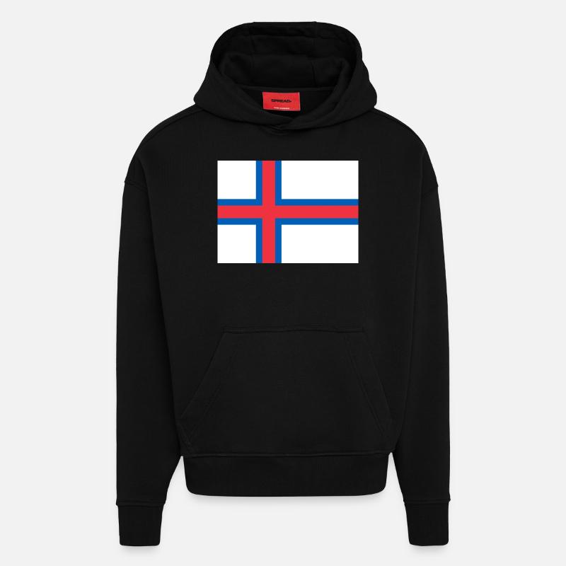 Färöer Inseln - Hoodie- made by SPREAD  - SOLID BLACK