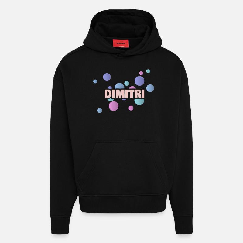 Dimitri Dimitri - Sweat à capuche bio épais oversize fabriqué en UE - SOLID BLACK