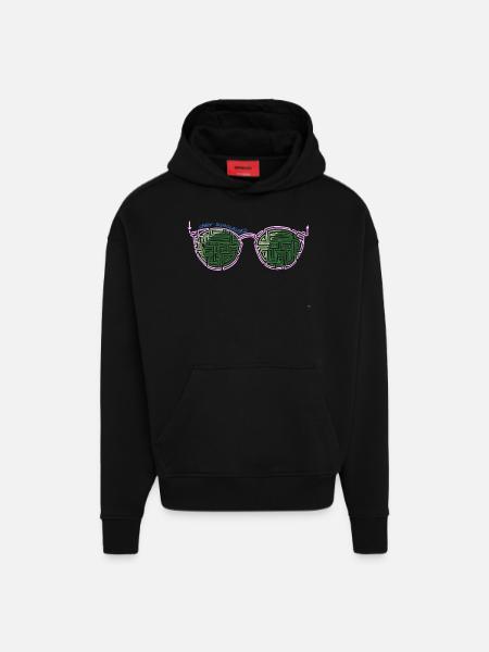 Laby Sonnenbrille 2 - Hoodie- made by SPREAD  - SOLID BLACK