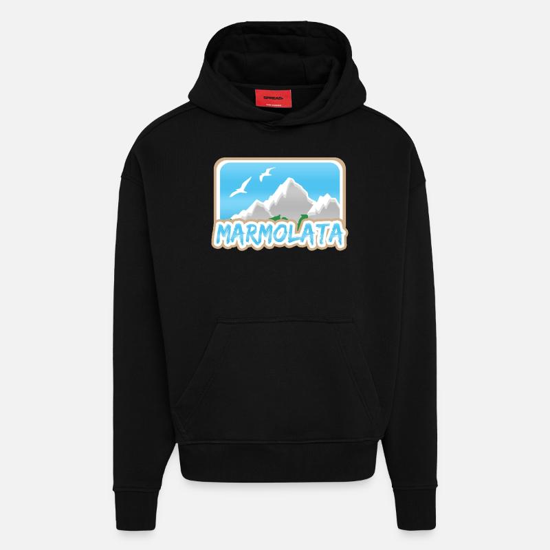 Marmolada as Marmolada - Hoodie- made by SPREAD  - SOLID BLACK