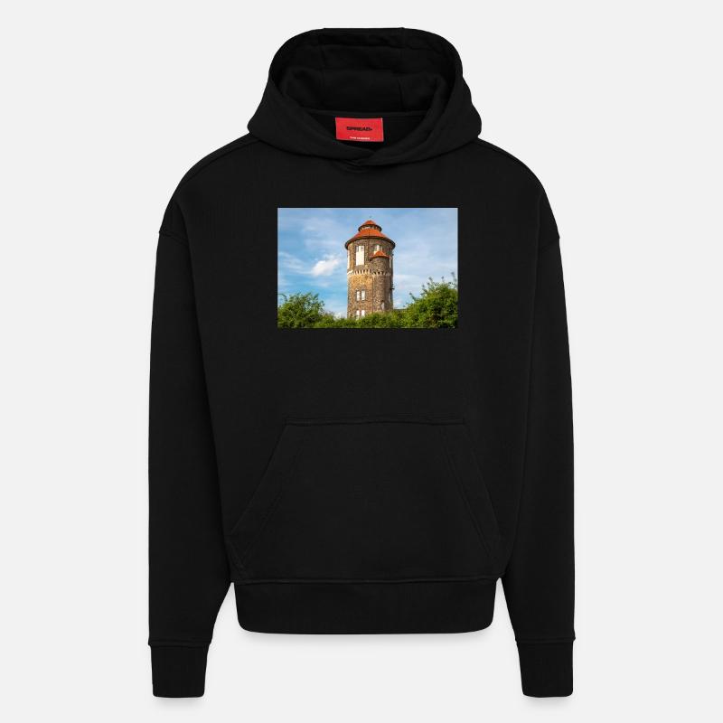 Wasserturm Bahnwasserturm Osnabrück - Hoodie- made by SPREAD  - SOLID BLACK
