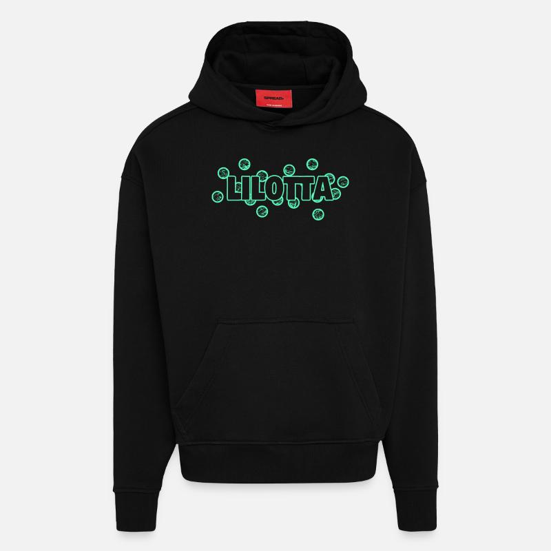 Drôle de Lilotta - Sweat à capuche bio épais oversize fabriqué en UE - SOLID BLACK
