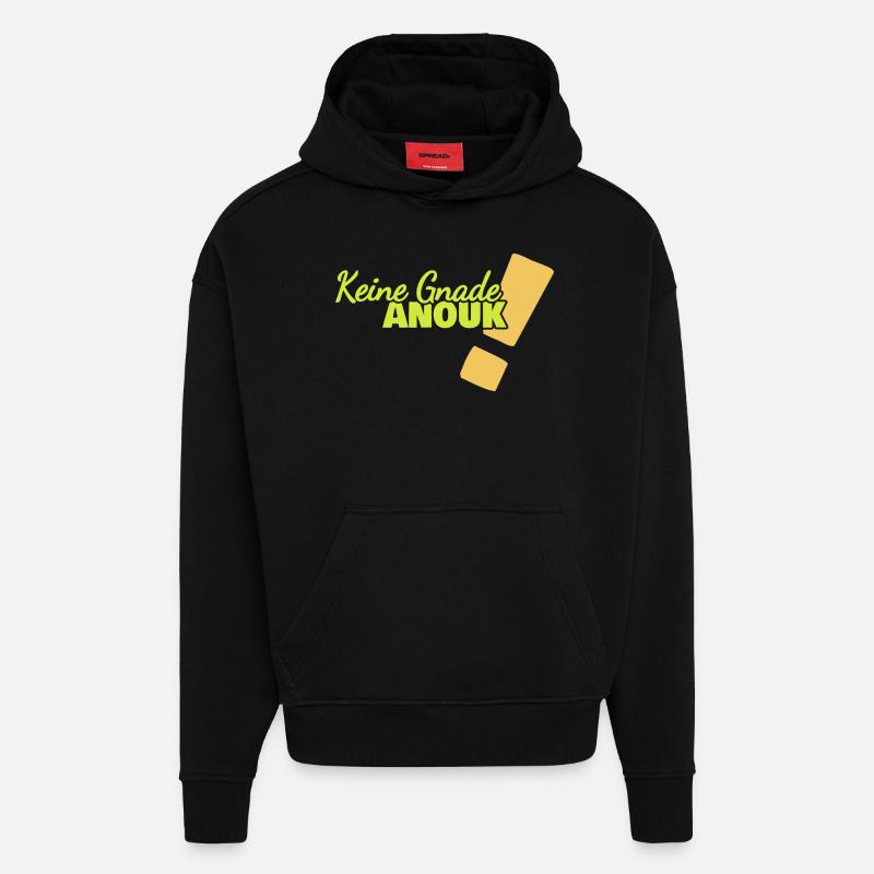 Gift for Anouk - Hoodie- made by SPREAD  - SOLID BLACK