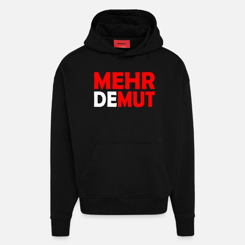 Demut - Hoodie- made by SPREAD  - SOLID BLACK