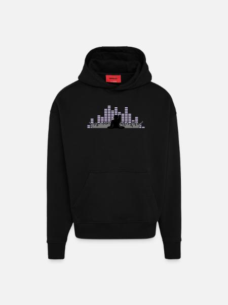 Musik - DJ Party - Hoodie- made by SPREAD - SOLID BLACK