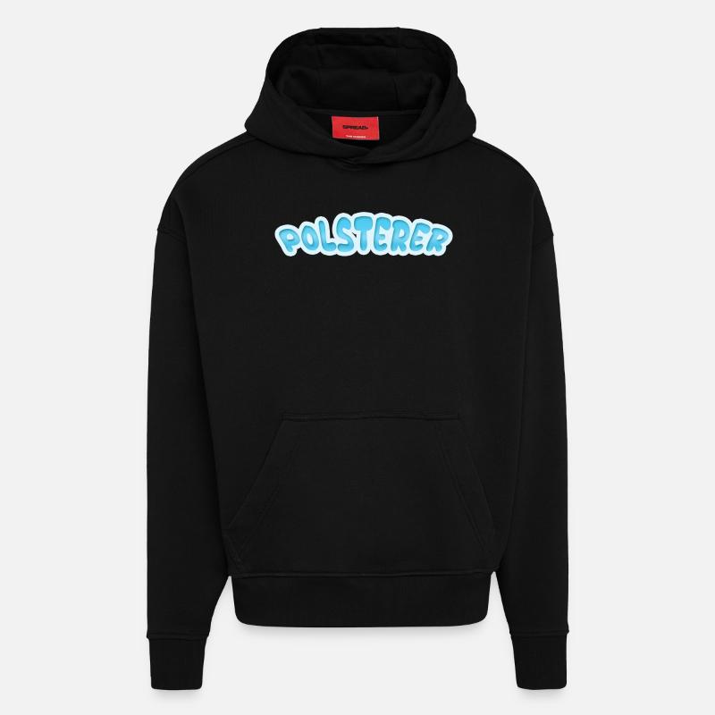 Upholsterer Upholsterer - Hoodie- made by SPREAD  - SOLID BLACK