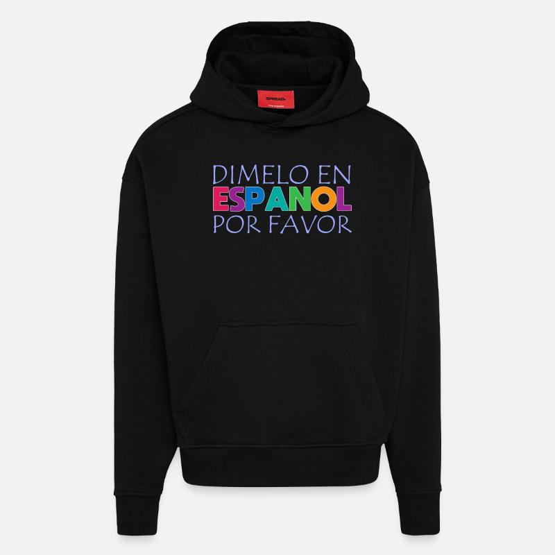 Spanisch Spanisch Lehrer Sprache - Hoodie- made by SPREAD - SOLID BLACK