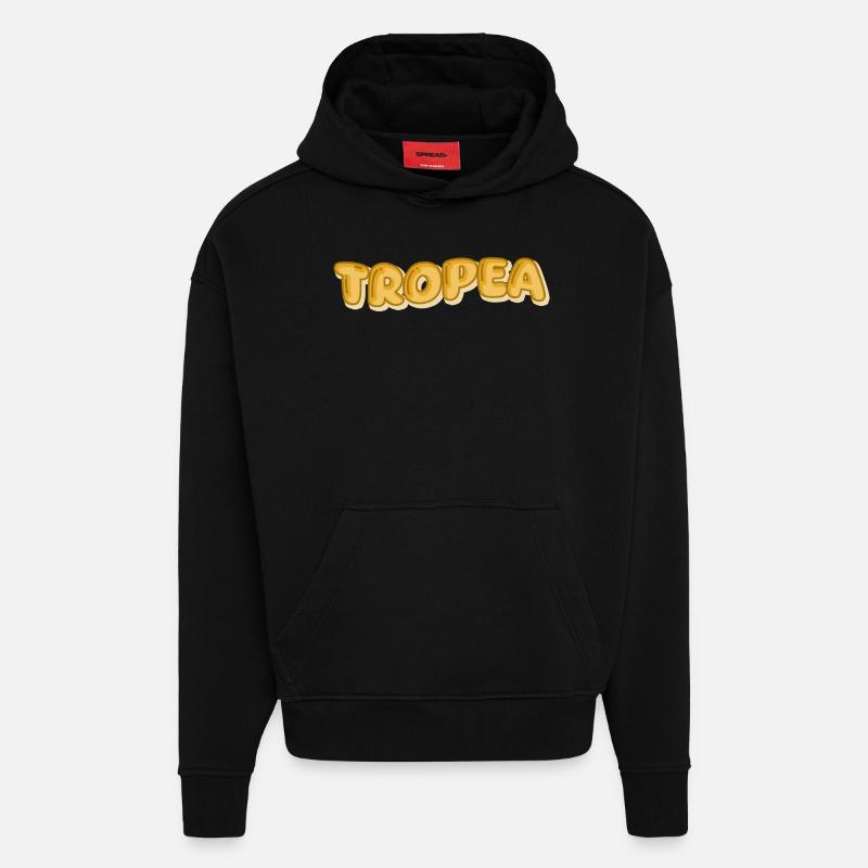 Gift for Tropea - Hoodie- made by SPREAD  - SOLID BLACK