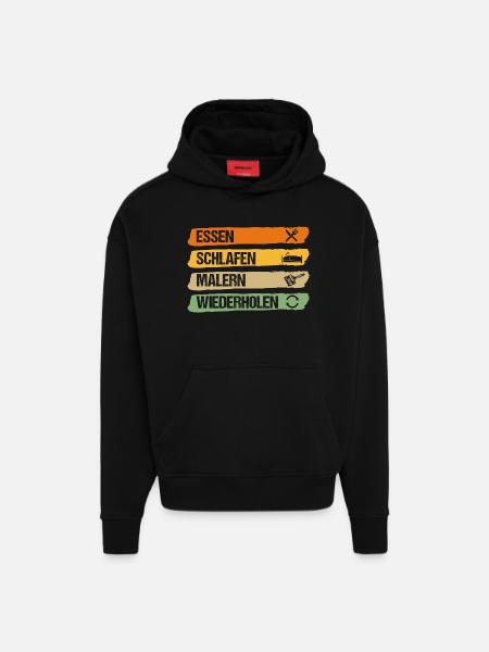 Master Painter Journeyman Painter - Hoodie- made by SPREAD - SOLID BLACK