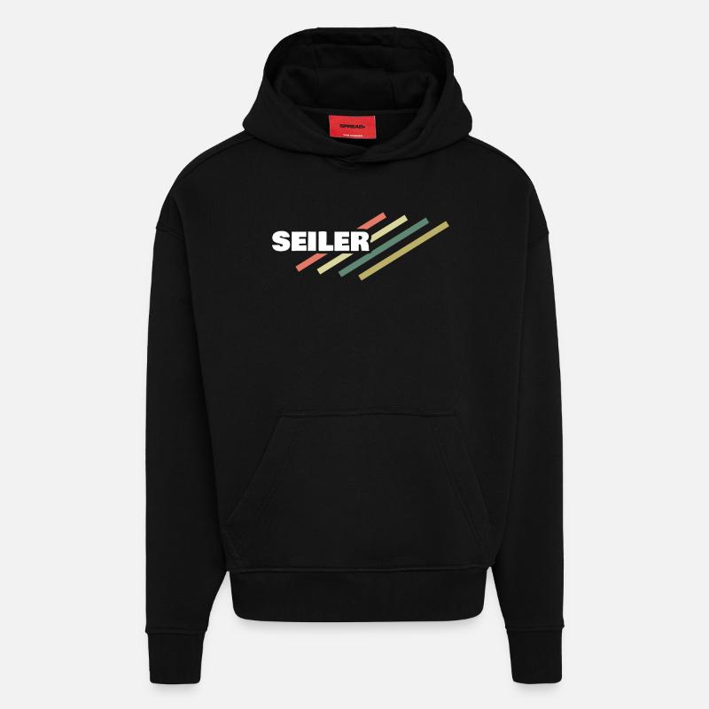 Ropemaker - Hoodie- made by SPREAD  - SOLID BLACK