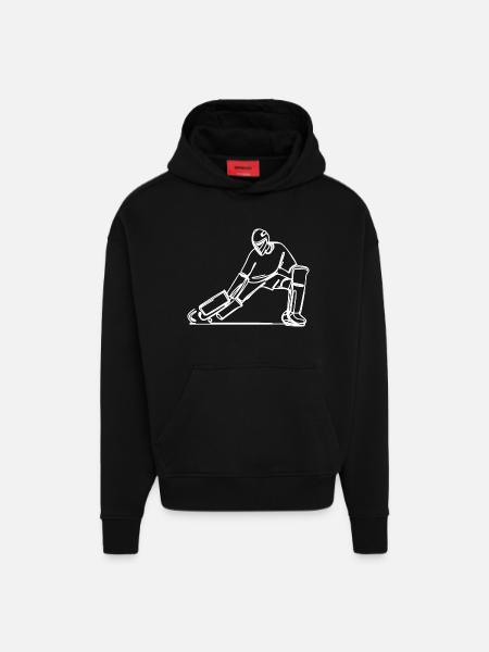 Field Hockey Goalkeeper - Hoodie- made by SPREAD  - SOLID BLACK