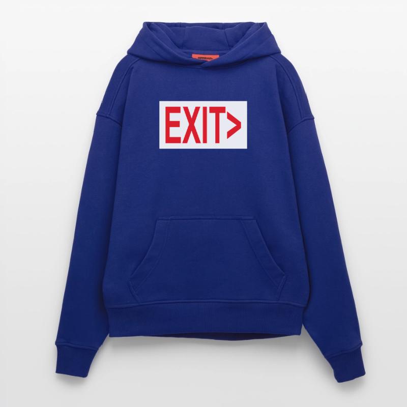 Exit / Exit / Emergency Exit Hoodie- made by SPREAD 