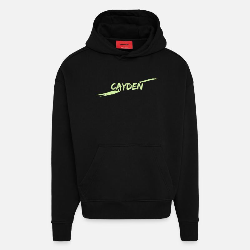 Cayden als Cayden - Hoodie- made by SPREAD  - SOLID BLACK