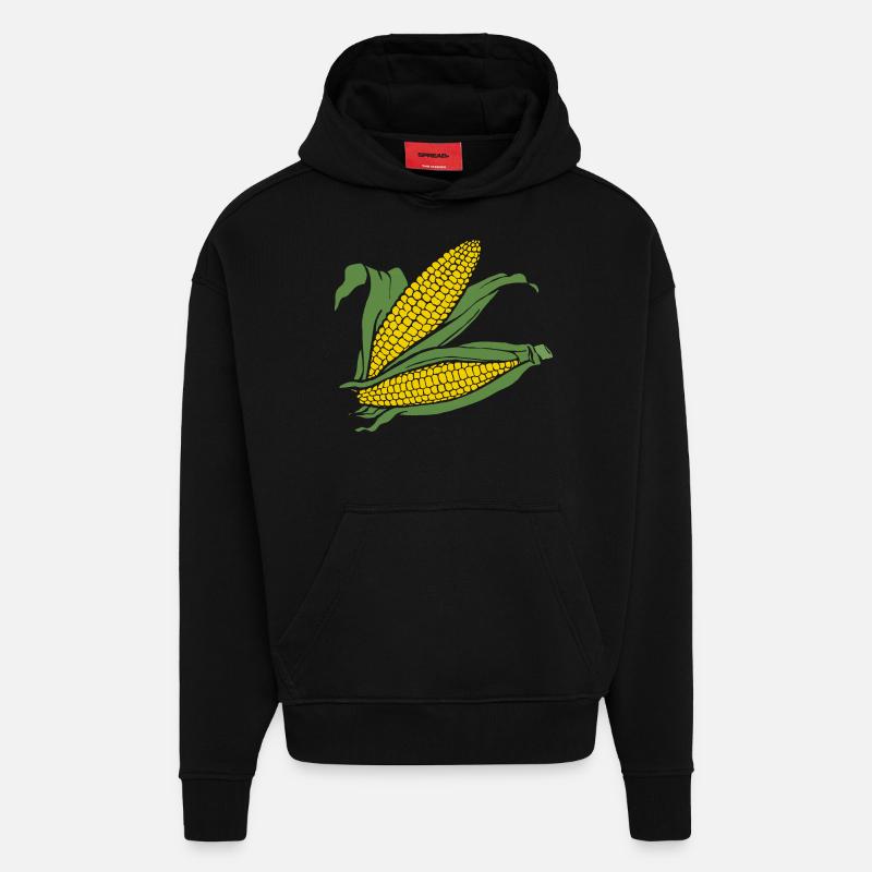 Mais - Hoodie- made by SPREAD  - SOLID BLACK