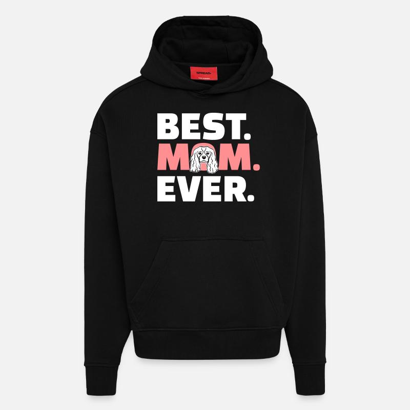 Cavalier King Charles - Hoodie- made by SPREAD  - SOLID BLACK