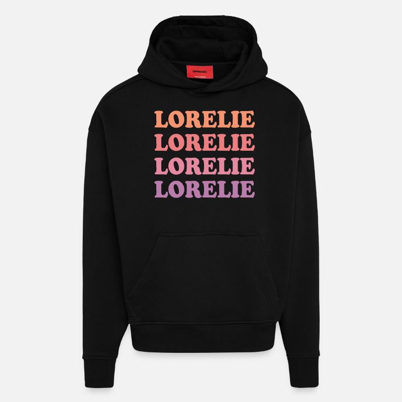 Lorélie - Sweat à capuche bio épais oversize fabriqué en UE - SOLID BLACK