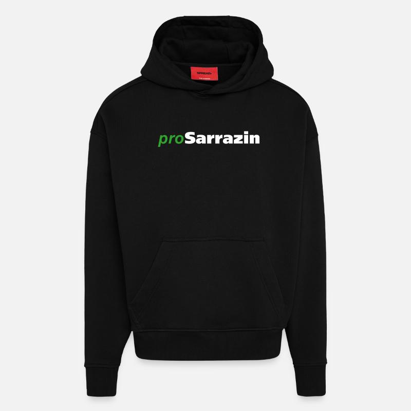 proSarrazin - Hoodie- made by SPREAD  - SOLID BLACK