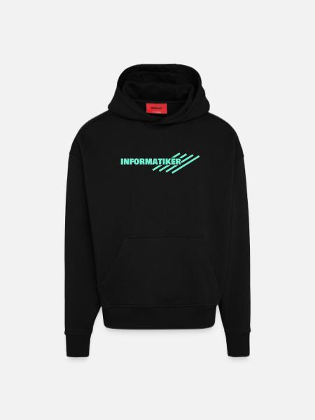Computer scientist - Hoodie- made by SPREAD - SOLID BLACK