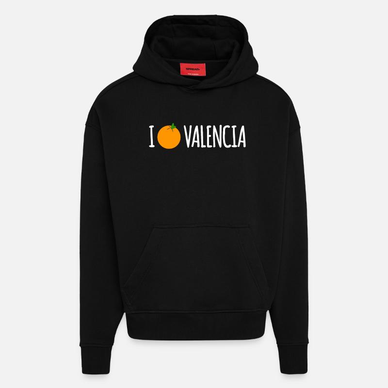 J’adore Valence - Sweat à capuche bio épais oversize fabriqué en UE - SOLID BLACK