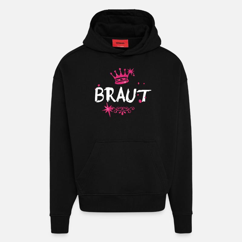 Braut - Hoodie- made by SPREAD  - SOLID BLACK