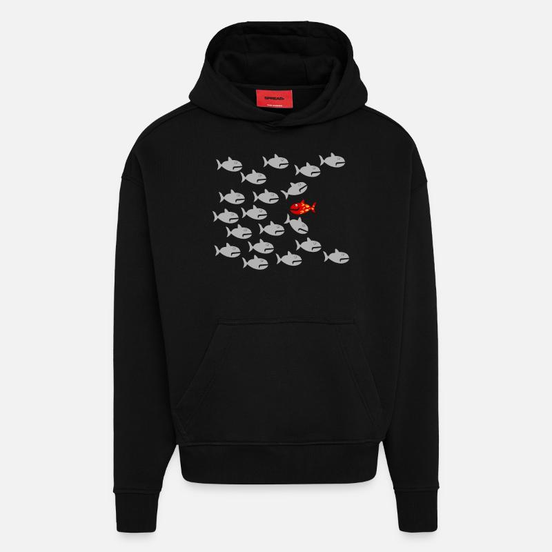 Sei Anders !!! - Hoodie- made by SPREAD  - SOLID BLACK