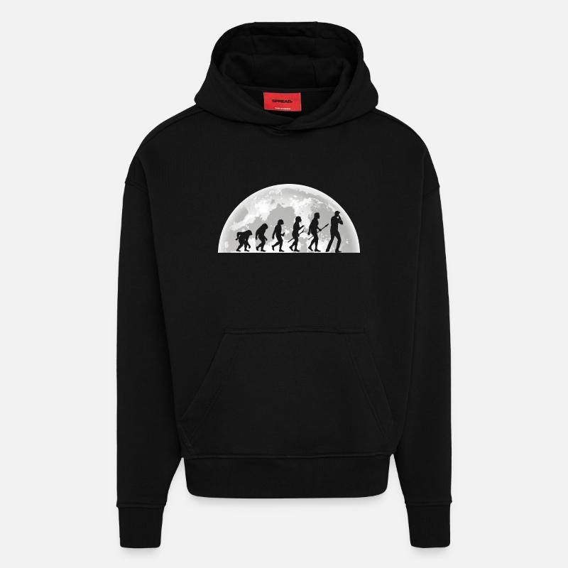 Harmonika Evolution Mundharmonika - Hoodie- made by SPREAD  - SOLID BLACK