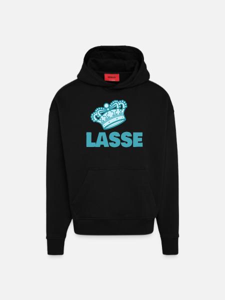 Partir - Sweat à capuche bio épais oversize fabriqué en UE - SOLID BLACK
